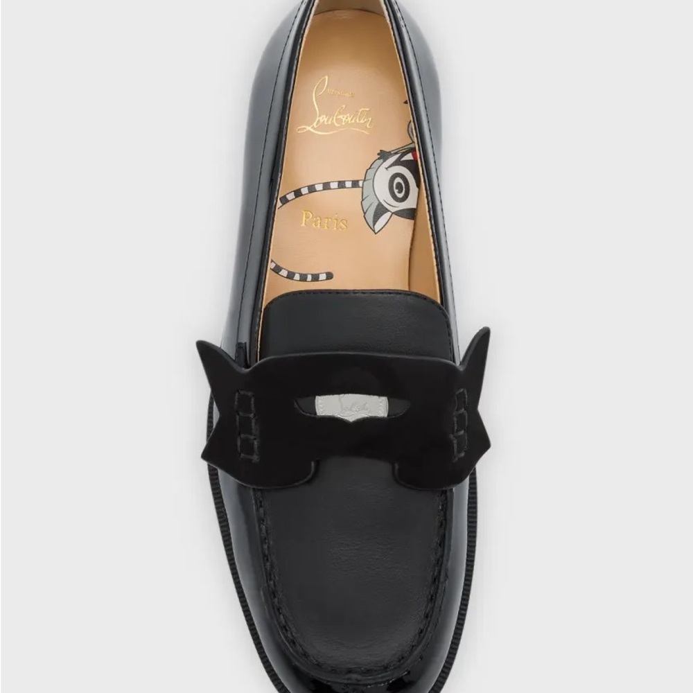 Christian Louboutin - Kid's Penny Calf Leather Loafers, Size Kids/Toddlers